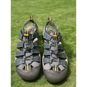 KEEN Newport H2 Hiking Sandals – Men’s 11.5 – Gray/Blue/Yellow